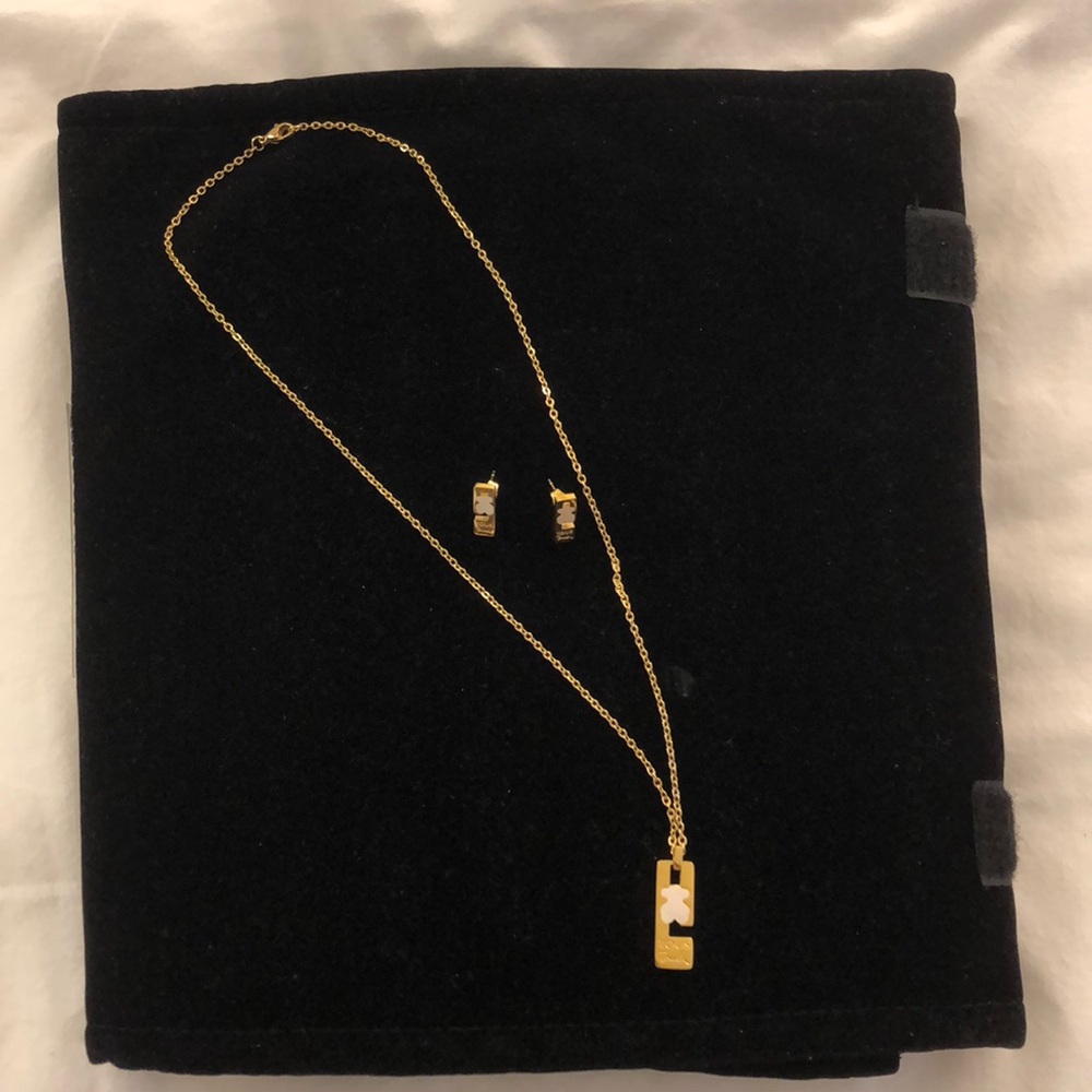 Necklace and earrings. NEW